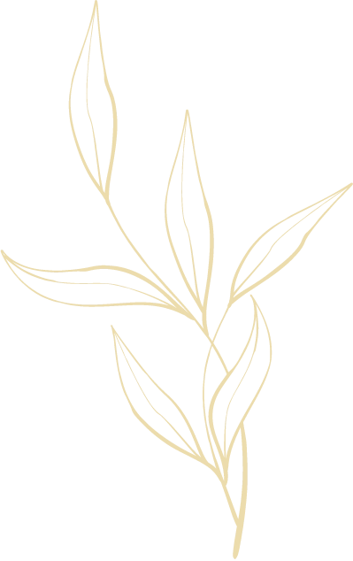 Safe Harbor Gold Botanical Accent Gold botanical leaf illustration.