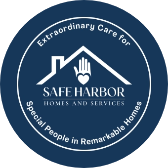 Safe Harbor Homes and Services logo – Extraordinary Care for Special People in Remarkable Homes.